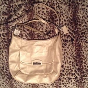 Authentic Coach Leather Hobo Bag