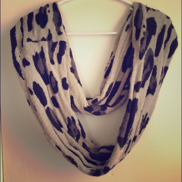 Leopard print infinity scarf
