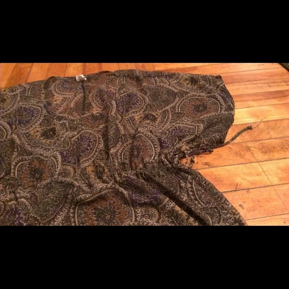 Drawstring printed blouse - Picture 3 of 3