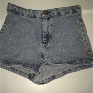Topshop Moto high waisted shorts