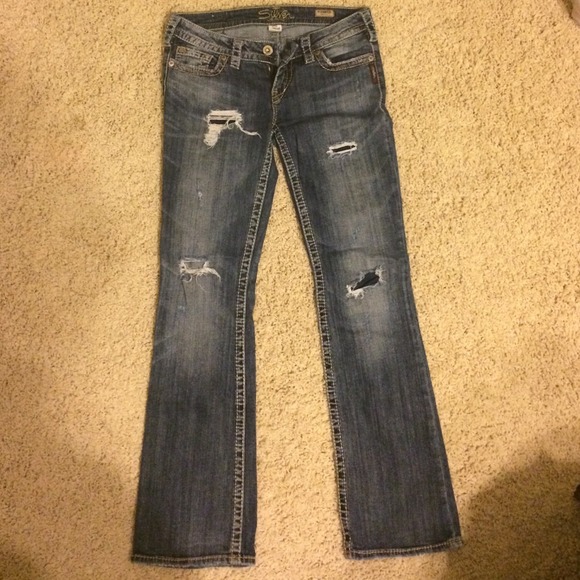 Silver pioneer boot cut jeans
