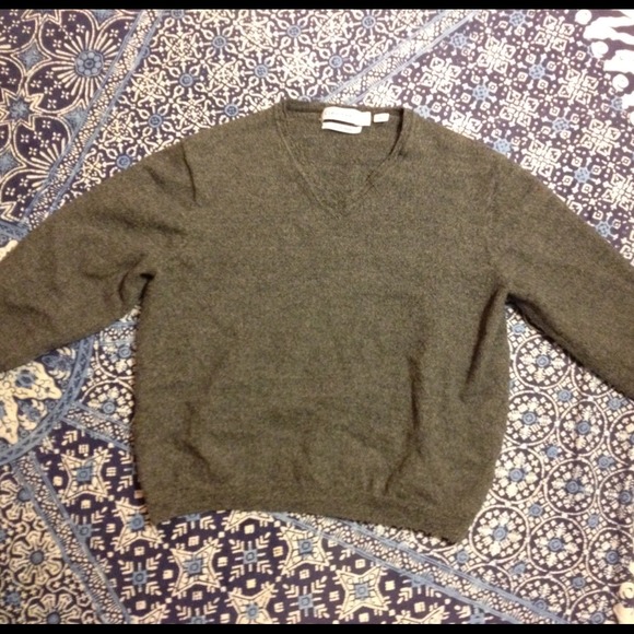 Grey Calvin Klein Cropped Sweater