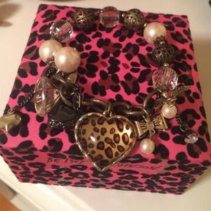 Betsey Johnson cheetah bracelet