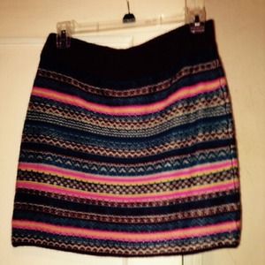 Print Sweater skirt