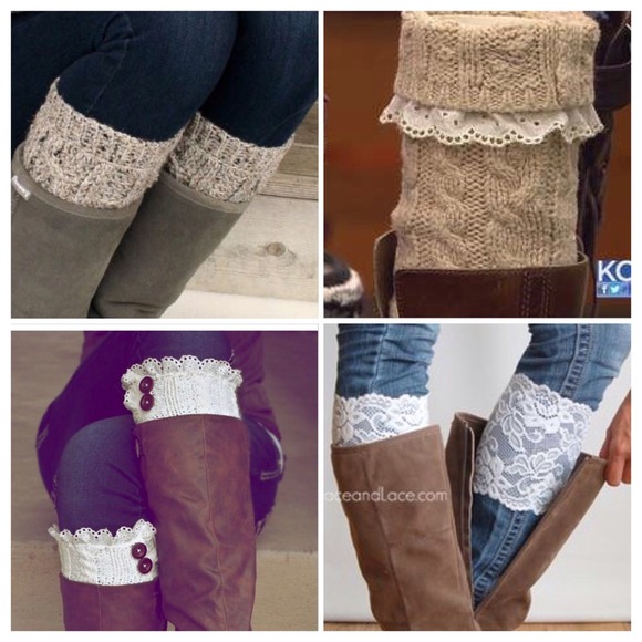 Custom leg warmers/boot cuffs!