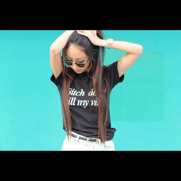 Bitch dont kill my vibe brandy Melville t shirt
