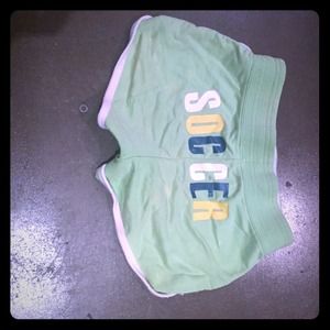 Green soccer sport shorts