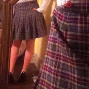 Schoolgirl Wraparound Plaid Skirt