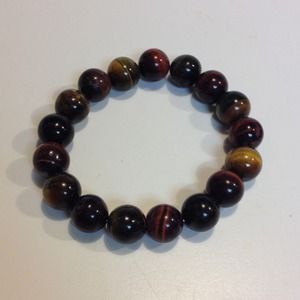 Earthtone Bead Stretch Bracelet
