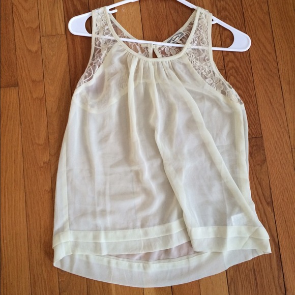 Sheer tank top