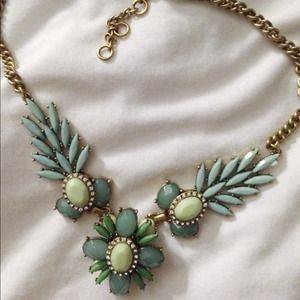 J crew green necklace