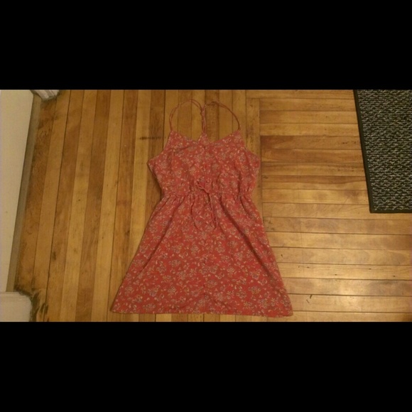 Orange floral American Eagel dress