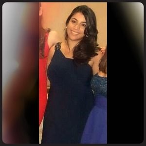 Navy one should long dress