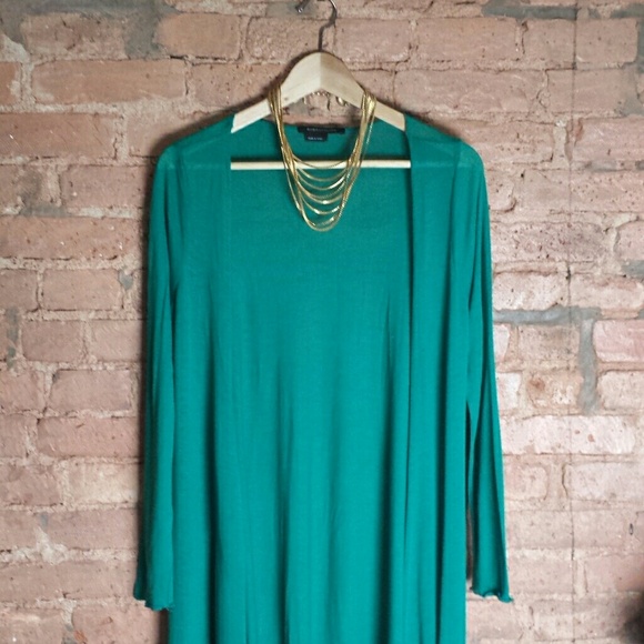 BCBG Maxazria  Kelly Green Oversize Cardigan