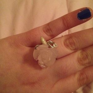 Light pink rose ring
