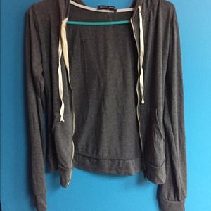 Brandy Melville grey zip up