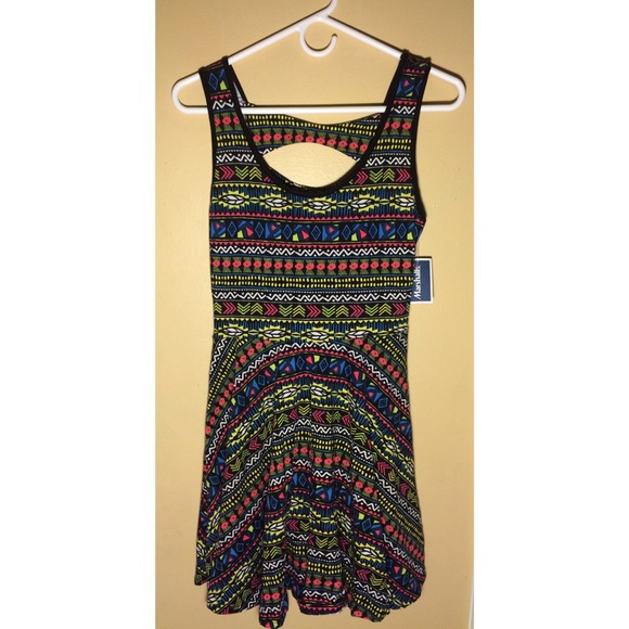Aztec Patterned Skater Dress