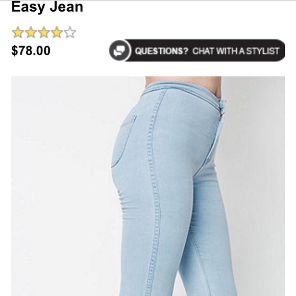 Brand new with out tags light wash easy jeans