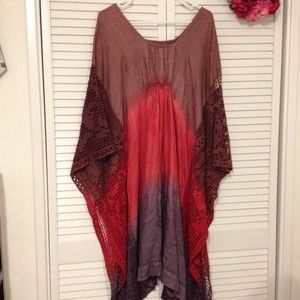 Vintage Tie Dyed Lace Dress