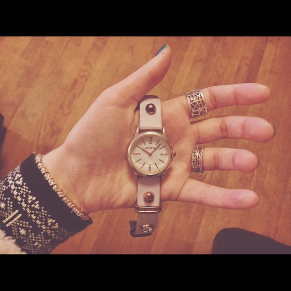 Watch with Purple Strap and Copper Embellishments - Picture 2 of 3