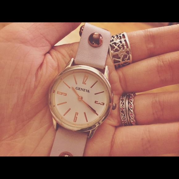 Watch with Purple Strap and Copper Embellishments - Picture 3 of 3