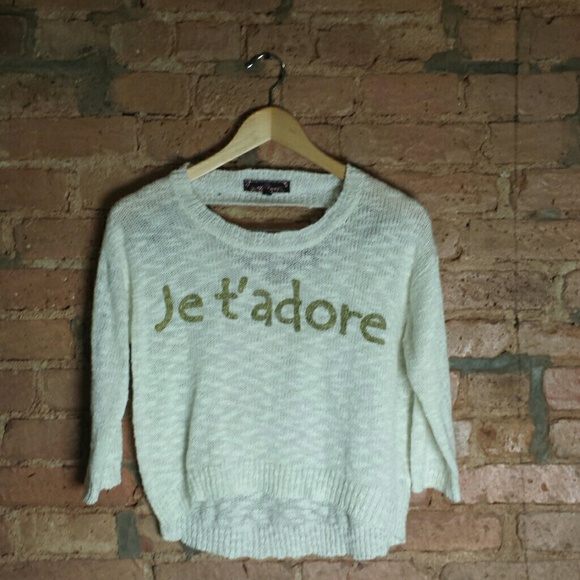 Ivory Lightweight French Sweater - Picture 2 of 4