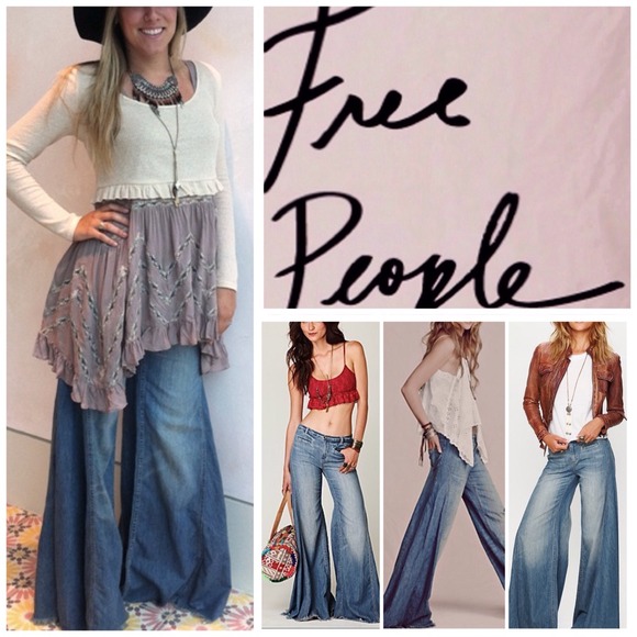 Free People Denim - Free People Vintage Extreme Flare Jeans.  NWT.
