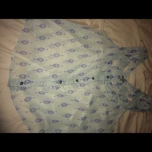 Sheer button up tank