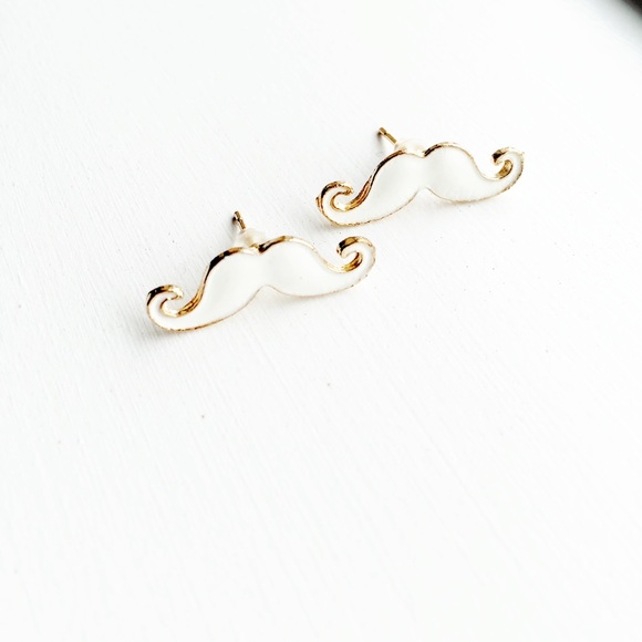 White earrings