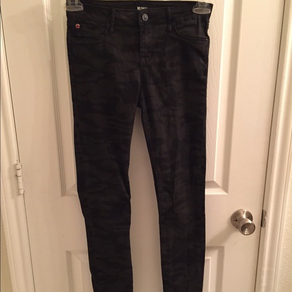Hudson camouflage printed dark skinny jeans
