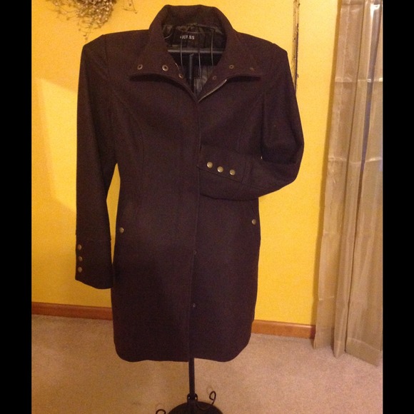 Guess Brown long coat!  Warm! - Picture 1 of 4