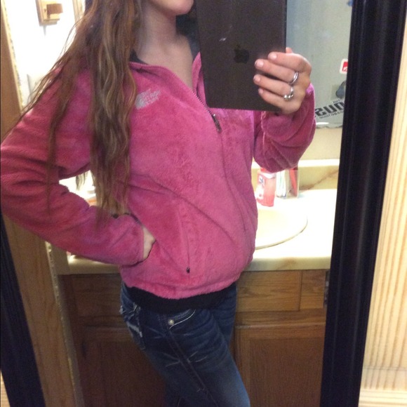 Small pink osito North face jacket