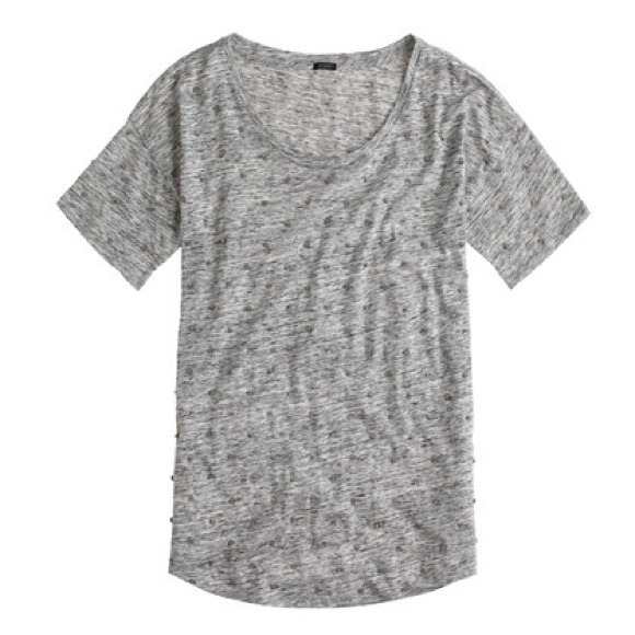 J Crew Sequin Dot tee