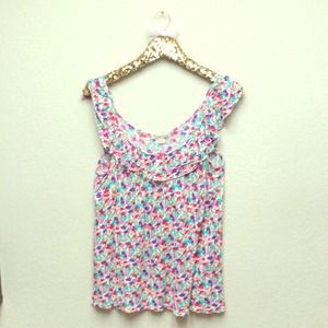 Forever 21 ruffle tank, juniors size Large