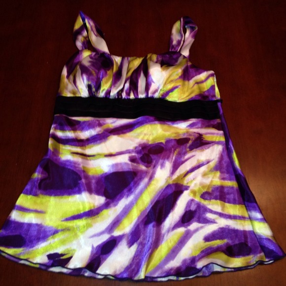 Purple Colorful Tank Top