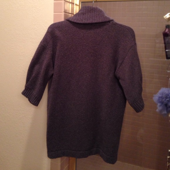 Gap chunky one button sweater in charcoal grey - Picture 3 of 3