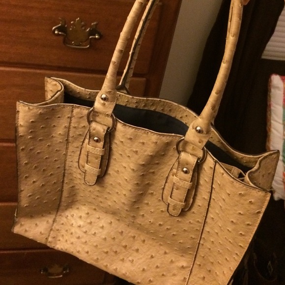 Cream colored purse