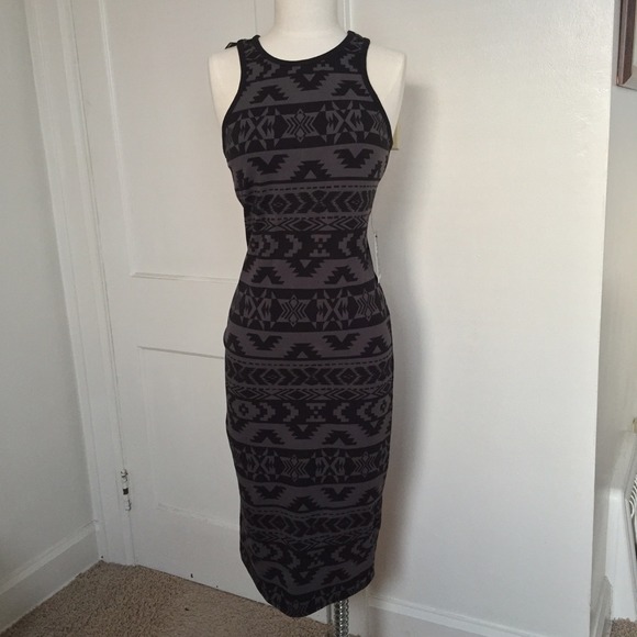 Express Midi Tribal Dress