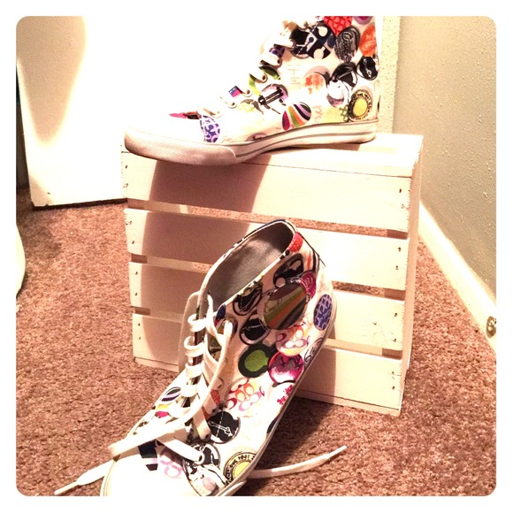 Coach Shoes - Coach high top tennis shoes