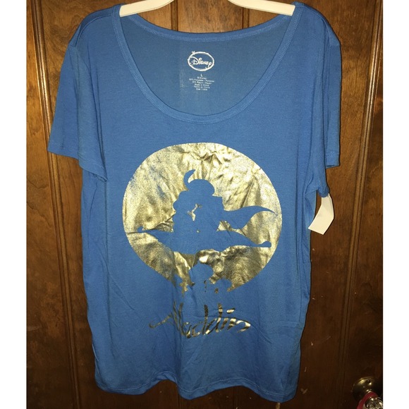 Disney Aladdin T-Shirt sz L women's