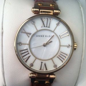 Genuine Leather Anne Klein Watch, never used.