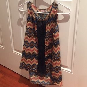 High low tribal chiffon