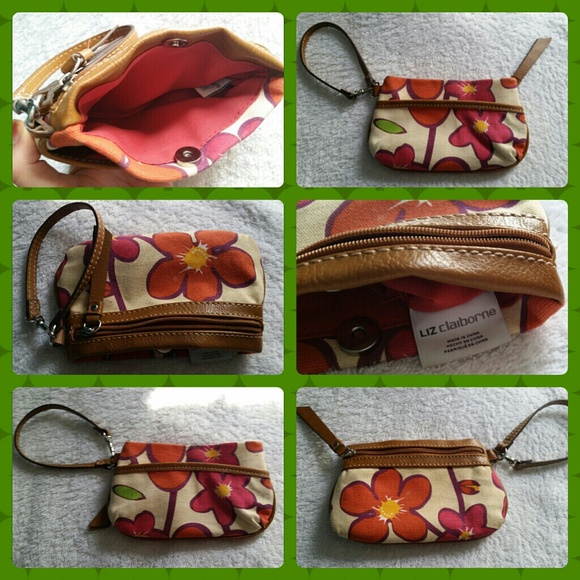 Liz Claiborne Floral Wristlet