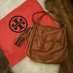 PRICE REDUCED! Camel Tory Burch hobo purse