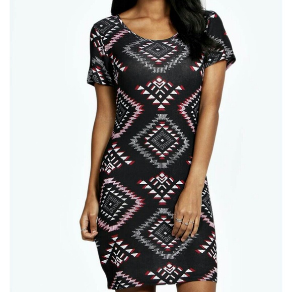 boohoo Dresses & Skirts - Aztec printed bodycon dress