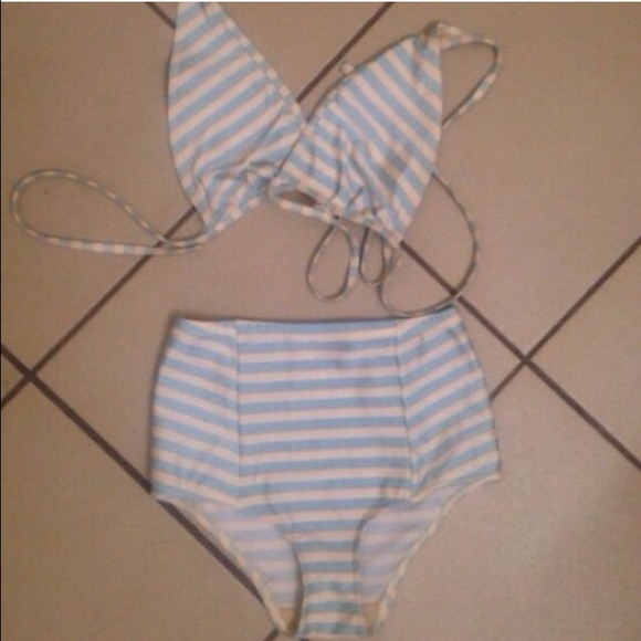 AA high waisted bathing suit.