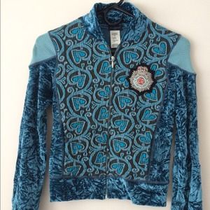 Custo crushed velvet jacket