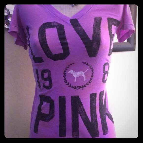 PINK Victoria's Secret Tops - Victoria's Secret Pink V-Neck