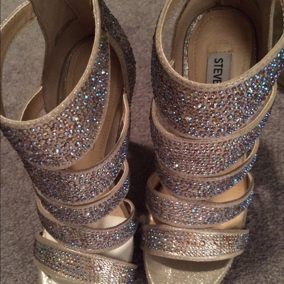 crystal prom shoes