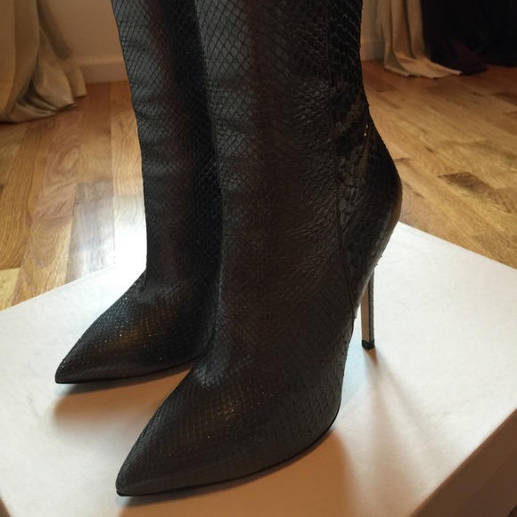 Jimmy Choo, LEAF 120mm ankle boot metallic python - Picture 4 of 4